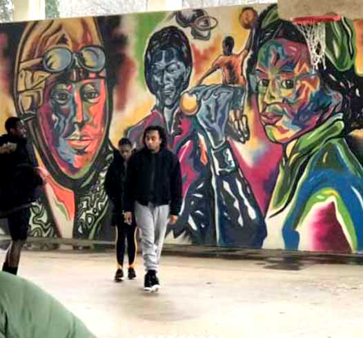 Mural art for a nationally aired television series filmed in Atlanta, Georgia