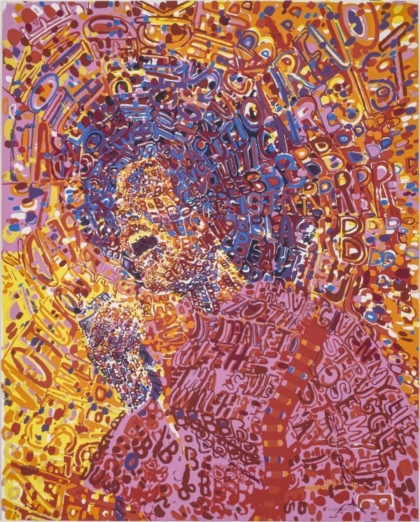 Revolutionary (1972) by Wadsworth Jarrell, AfriCOBRA artist
