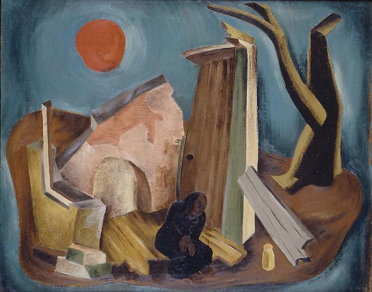 Ruin, painting by Charles Alston