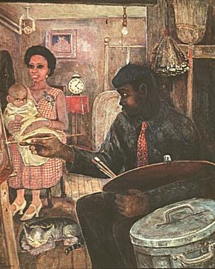 Painting by Palmer Hayden
