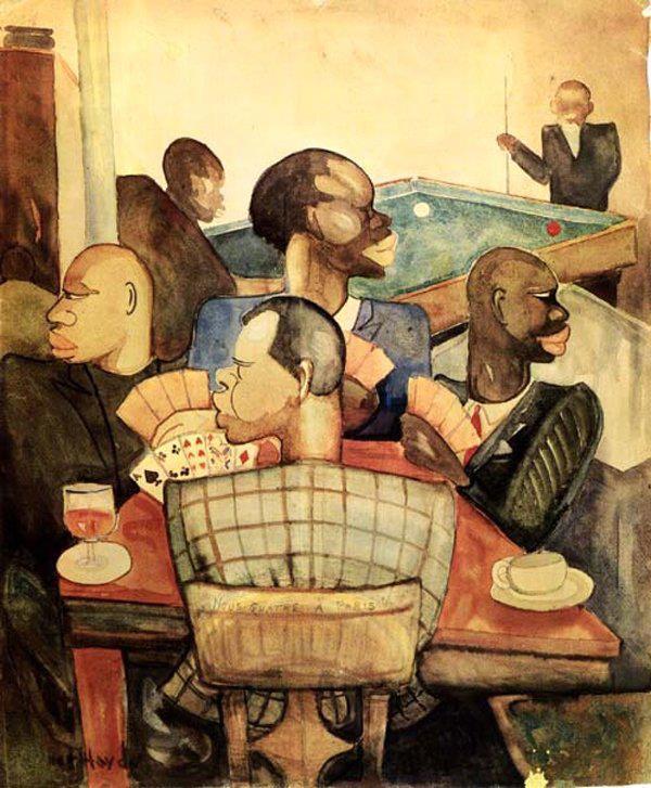 The Card Game (1930) by Palmer Hayden