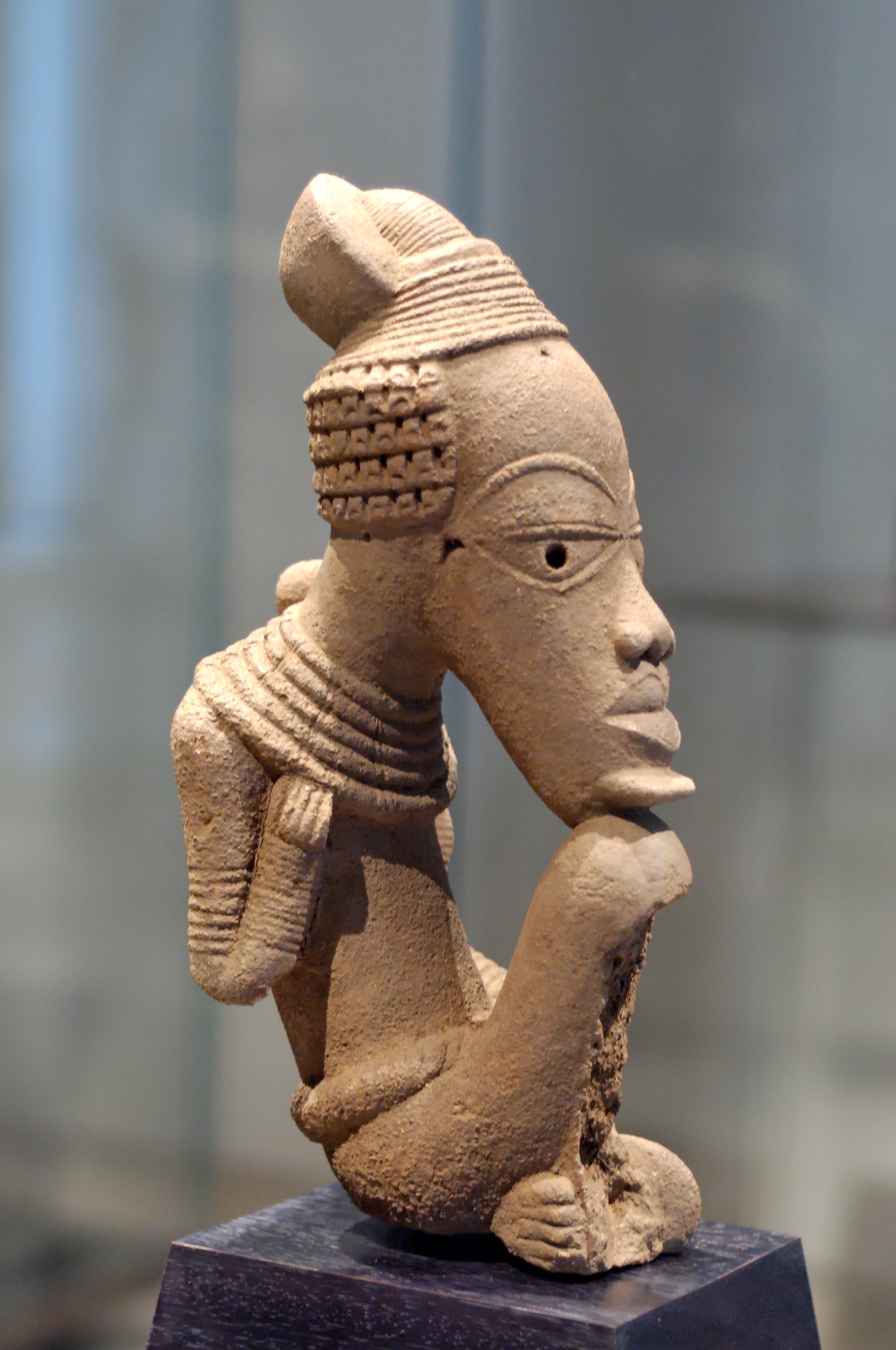 Nok culture sculpture, on display at the Louvre