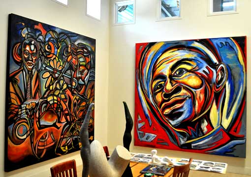 African American abstract art by Corey Barksdale, Atlanta, Georgia