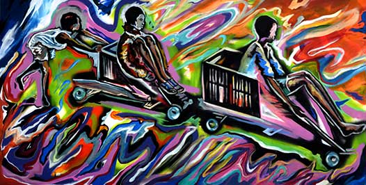 Push It Until You Can't No More, ELEVATE Atlanta mural by Corey Barksdale