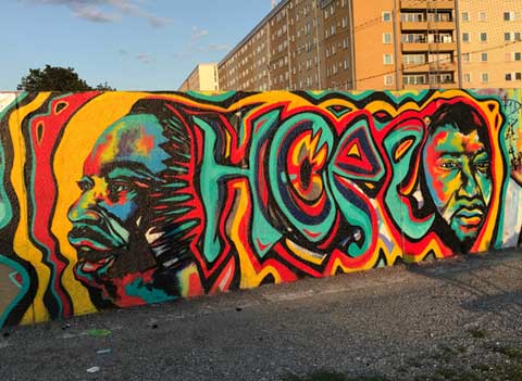 Civil Rights Leaders mural by Corey Barksdale