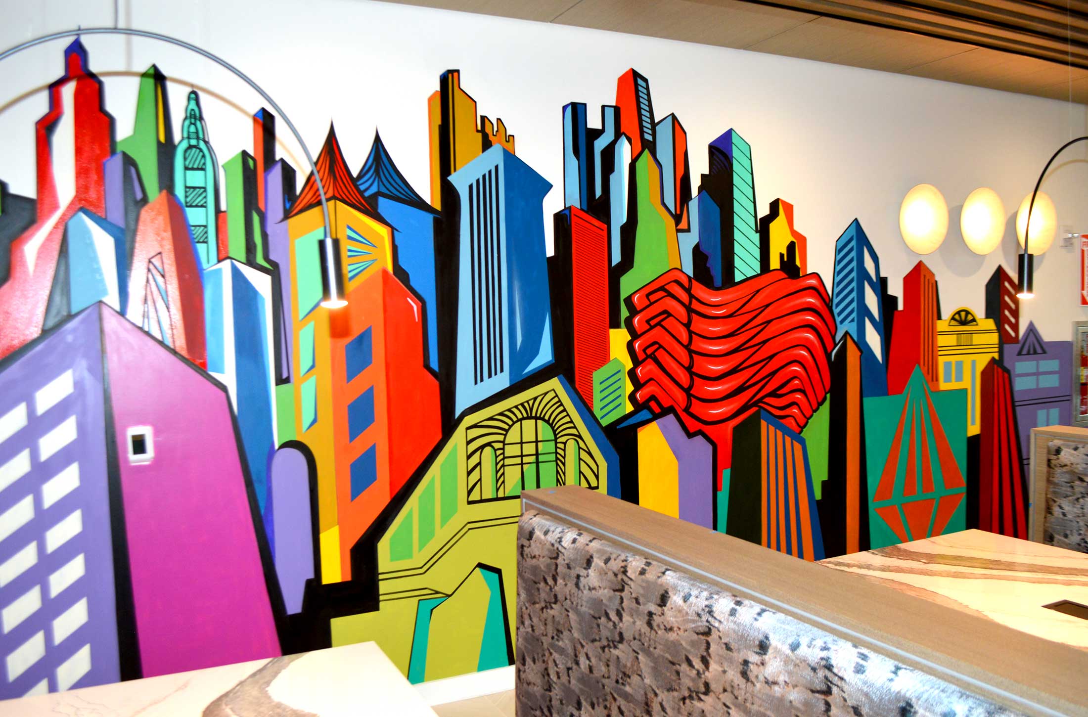 Street art mural commission by Corey Barksdale