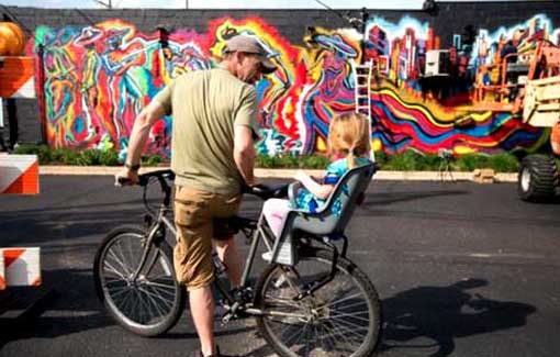 Family mural painting by fine art painter Corey Barksdale