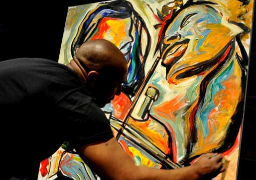 Live Event Painting • Live Event Artist artwork by Corey Barksdale